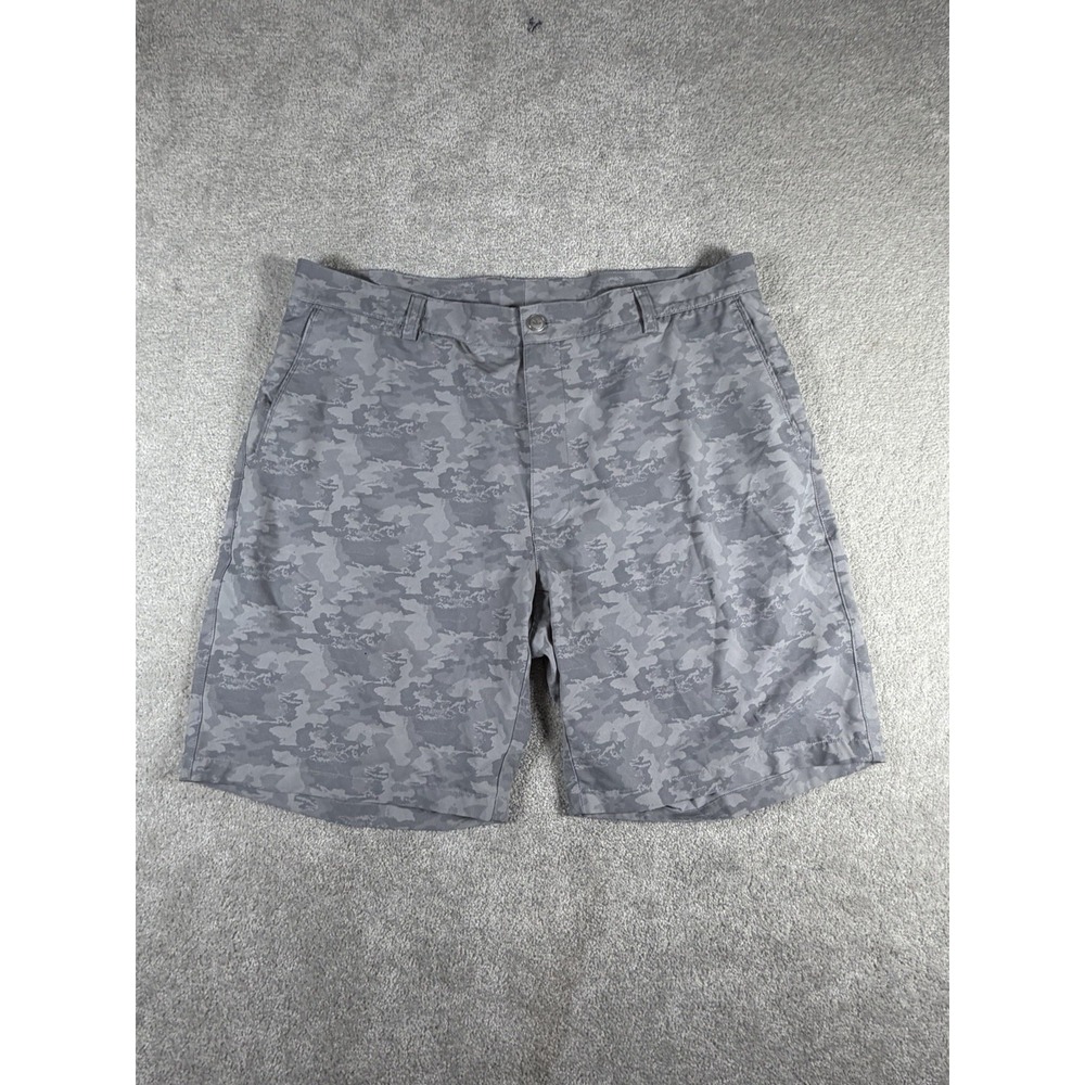 Peter Millar Shorts Mens 36 Gray Camo Crown Sport Shackleford Performance Golf